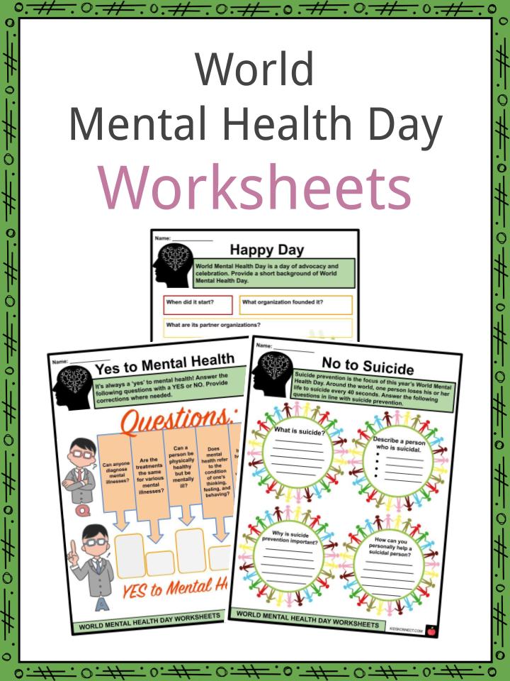 World Mental Health Day Worksheets