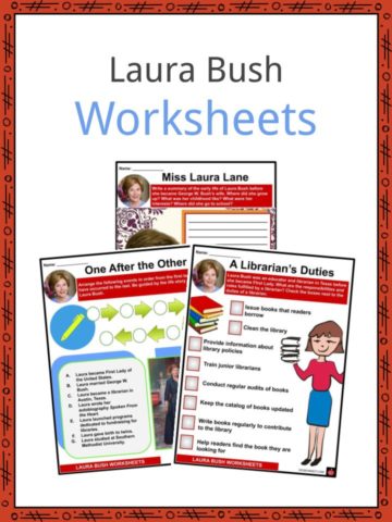 Laura Bush Worksheets