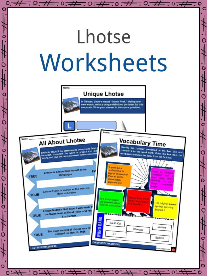 Lhotse Worksheets