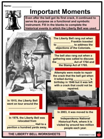 The Liberty Bell Facts Worksheets First Bell For Kids