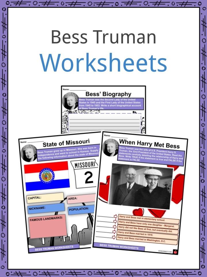 Bess Truman Worksheets