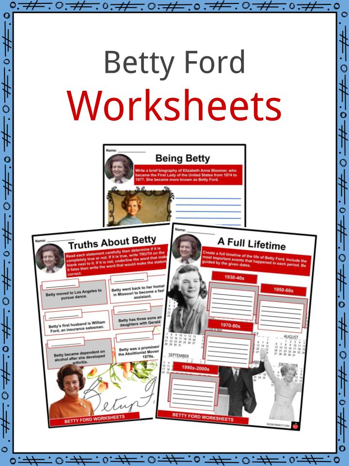 Betty Ford Worksheets