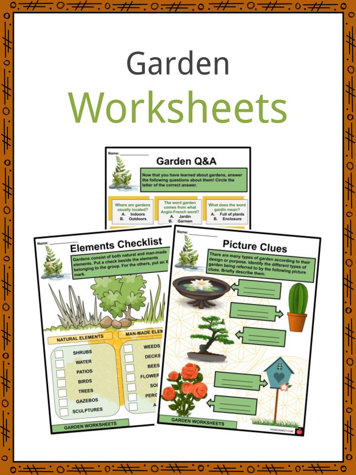 Garden Worksheets