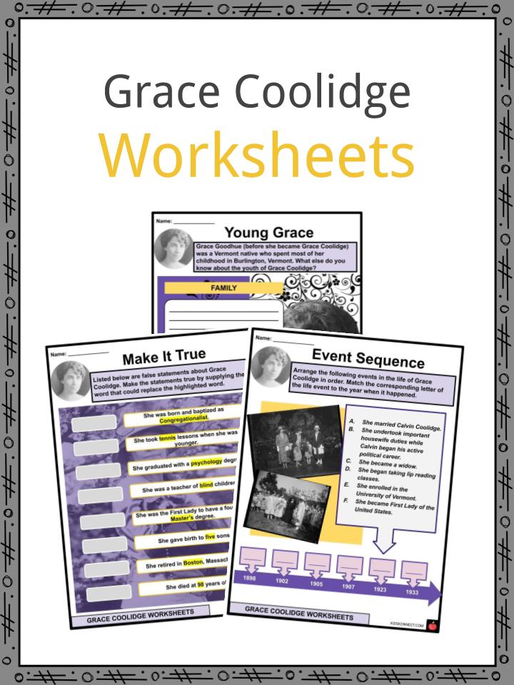 Grace Coolidge Worksheets