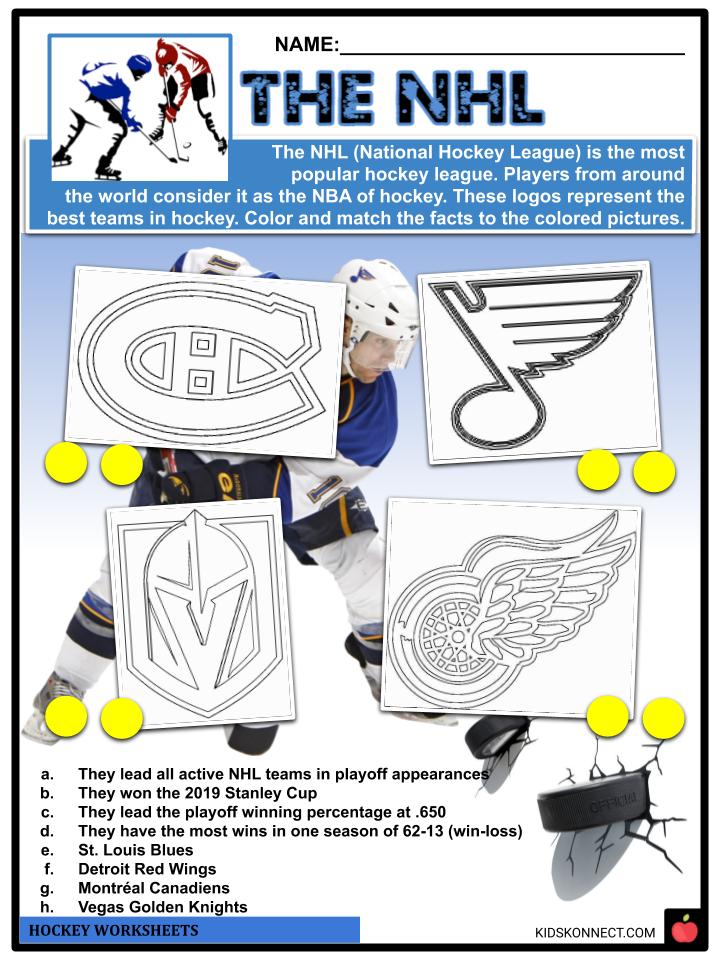 Hockey Facts Worksheets Origins Ice Hockey For Kids