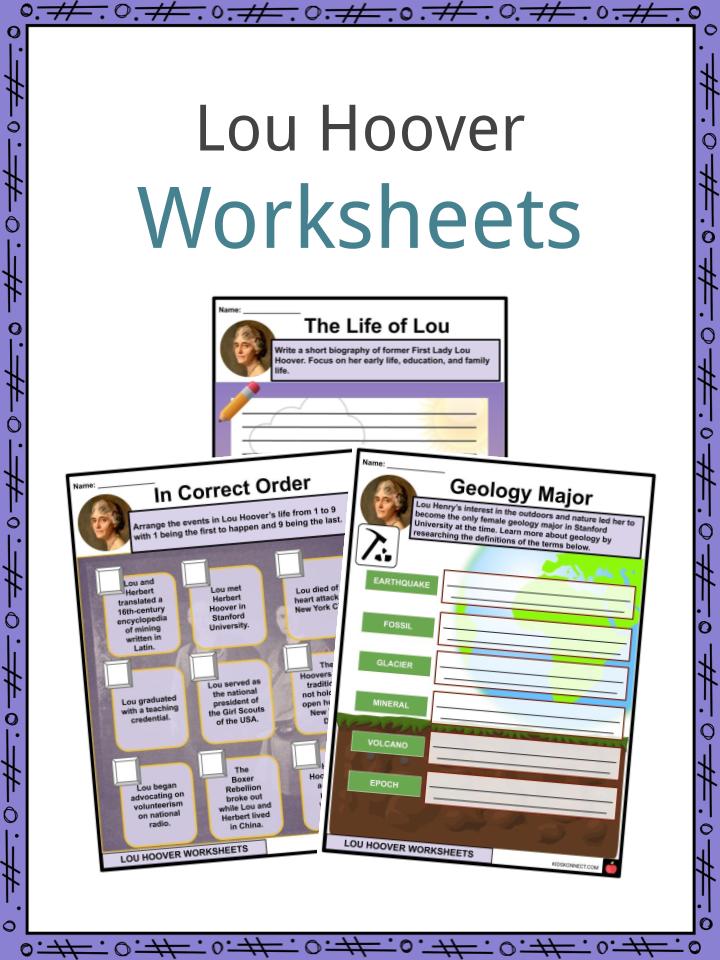 Lou Hoover Worksheets