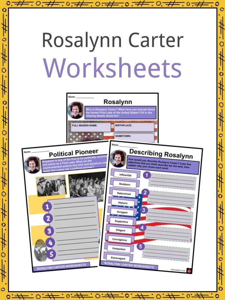 Rosalynn Carter Worksheets