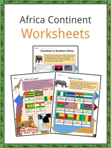 Africa Continent Worksheets