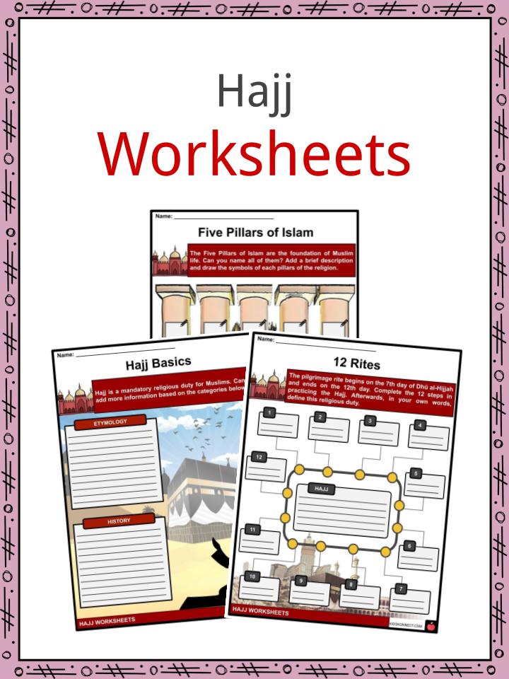 hajj facts worksheets history rites types for kids