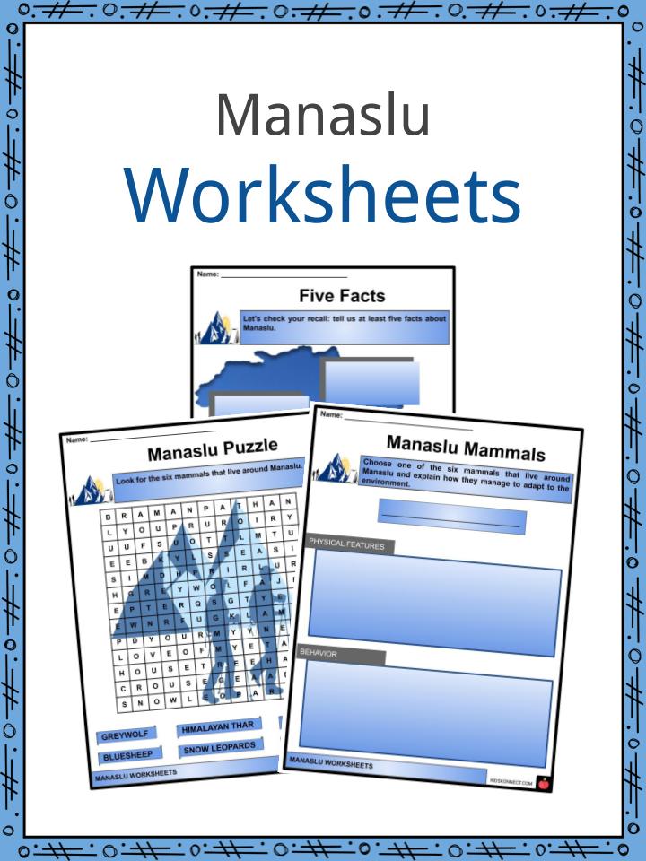 Manaslu Worksheets