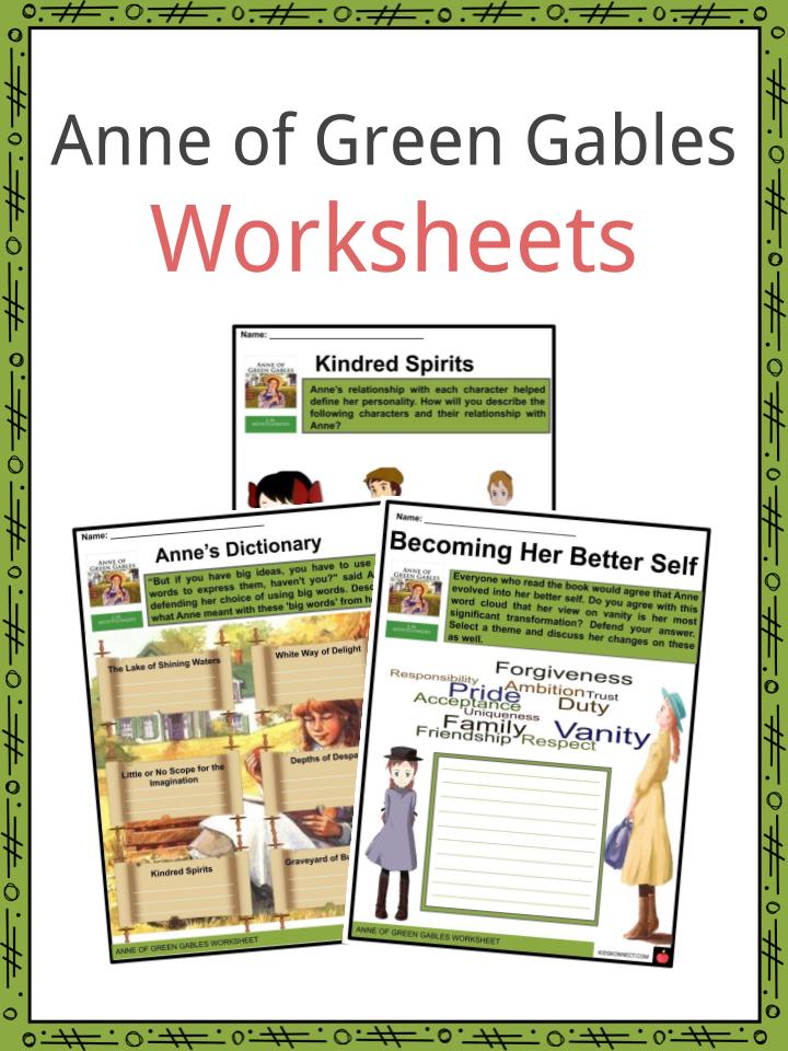 Anne of Green Gables Facts & Worksheets For Kids