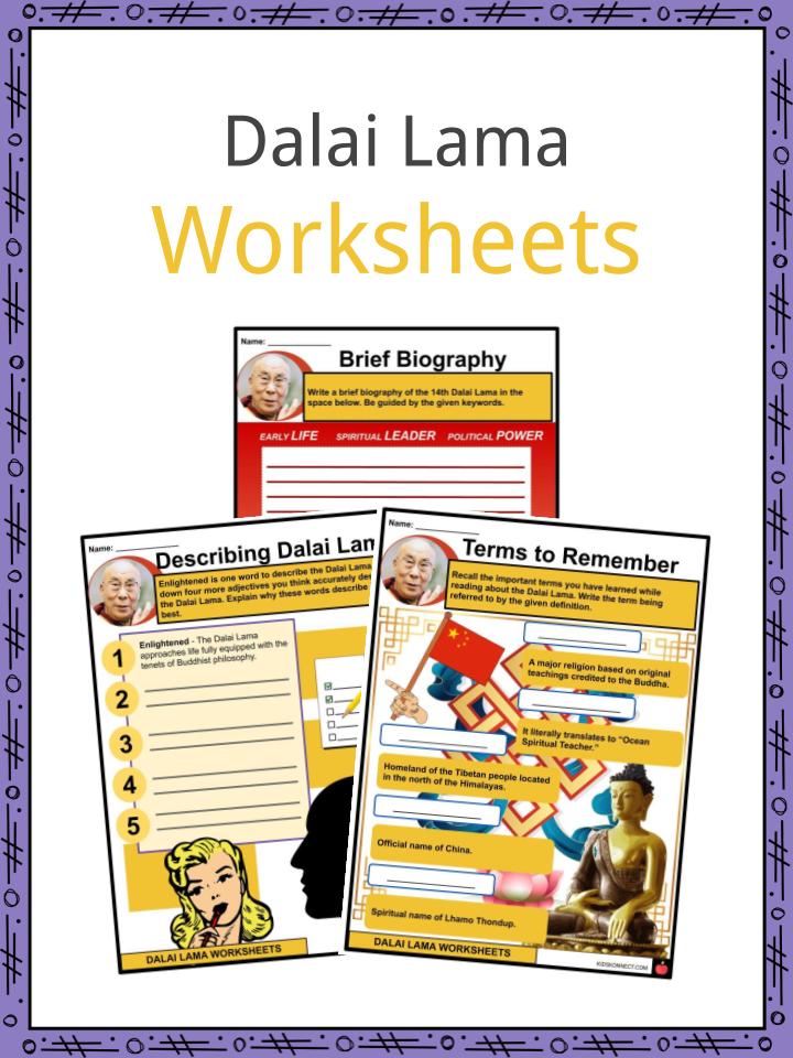 Dalai Lama Worksheets