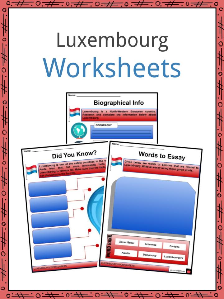 Luxembourg Worksheets