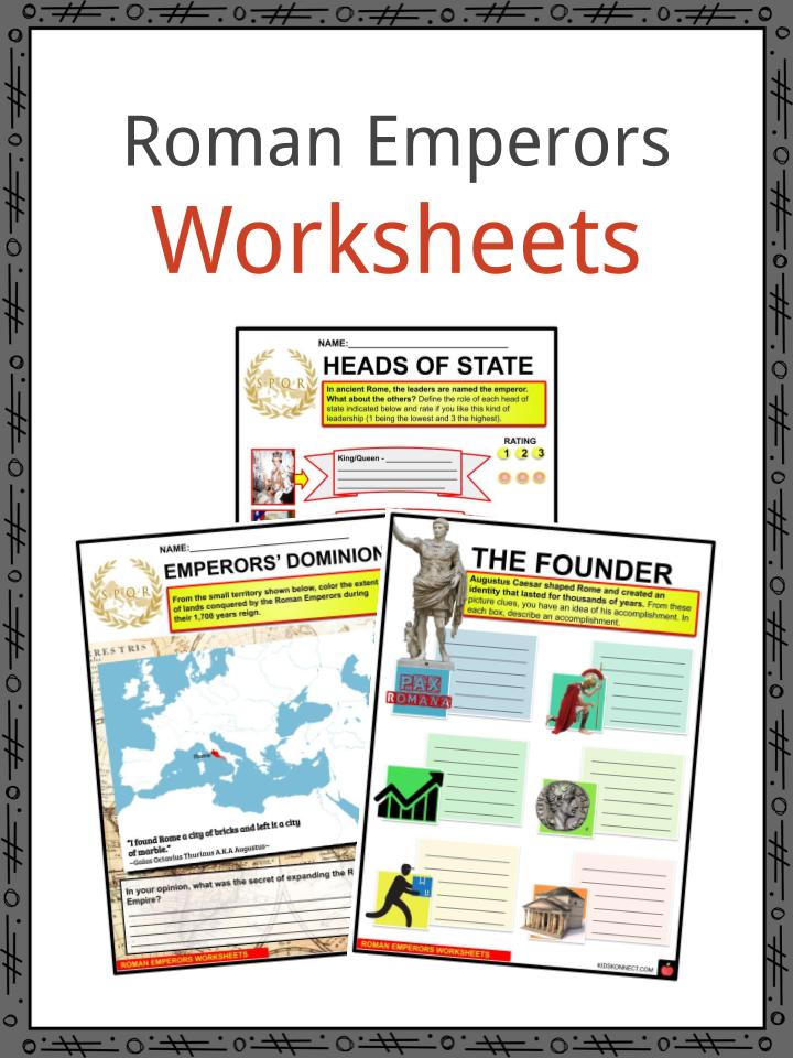 Roman Emperors Worksheets