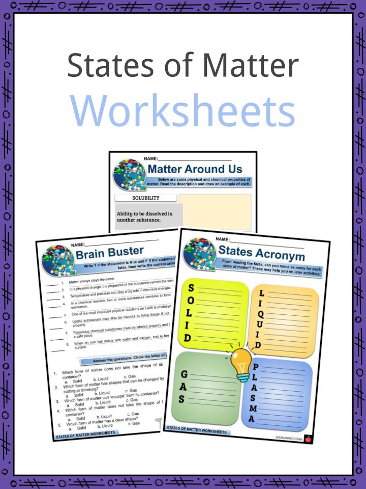 States Of Matter Worksheet