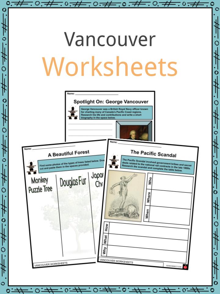 Vancouver Worksheets