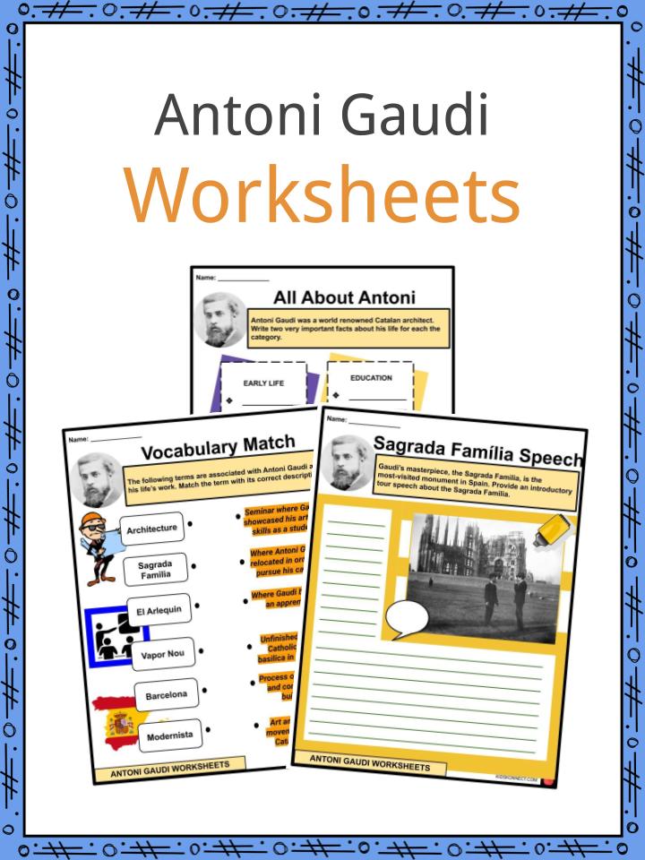 Antoni Gaudi Worksheets