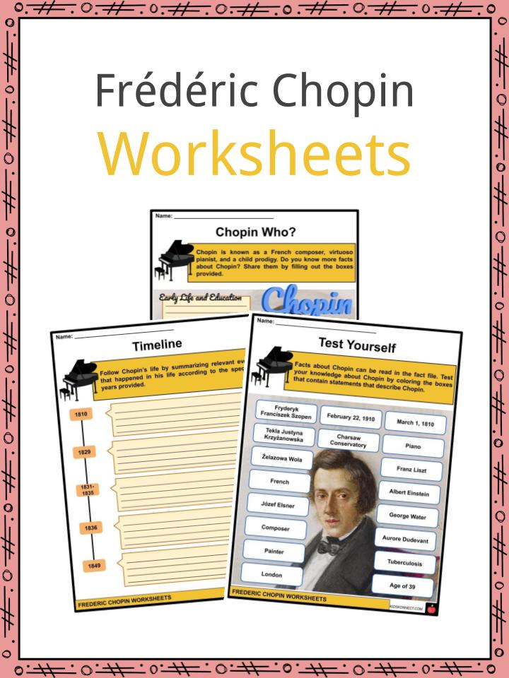 Frédéric Chopin Worksheets