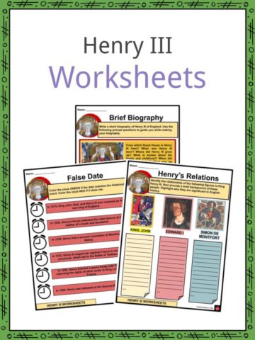 Henry III Worksheets