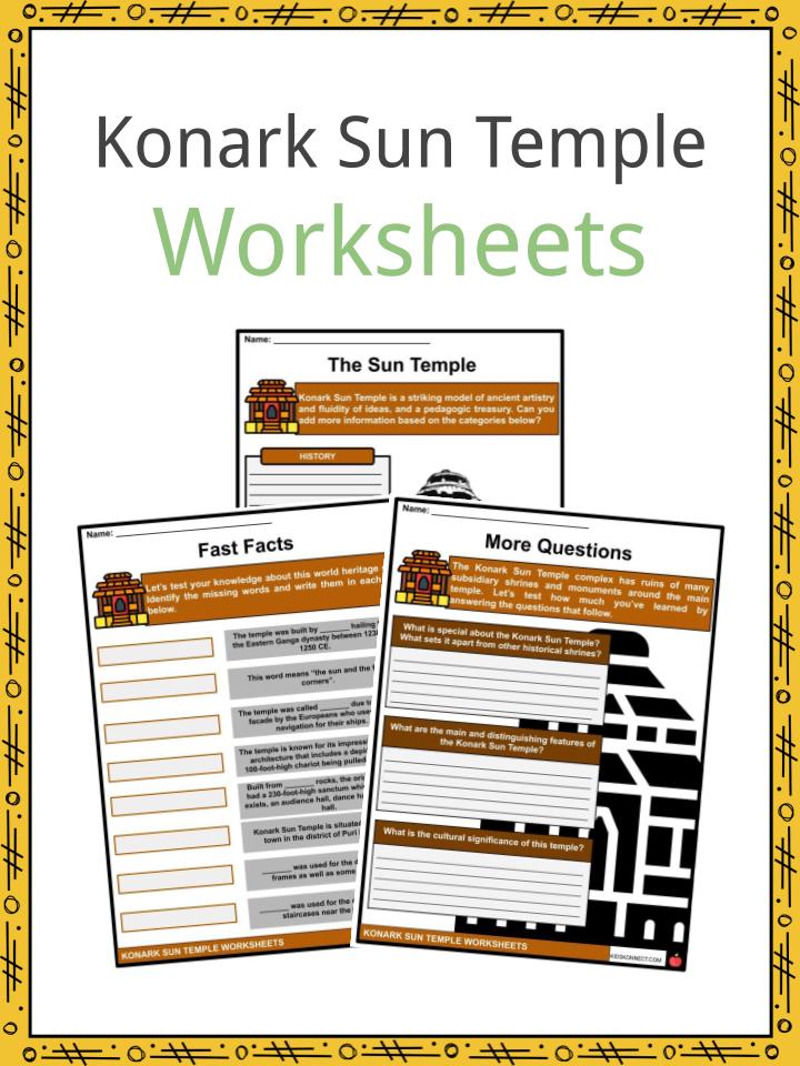 Konark Sun Temple Worksheets