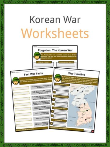 Korean War Worksheets
