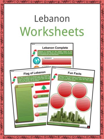 Lebanon Worksheets