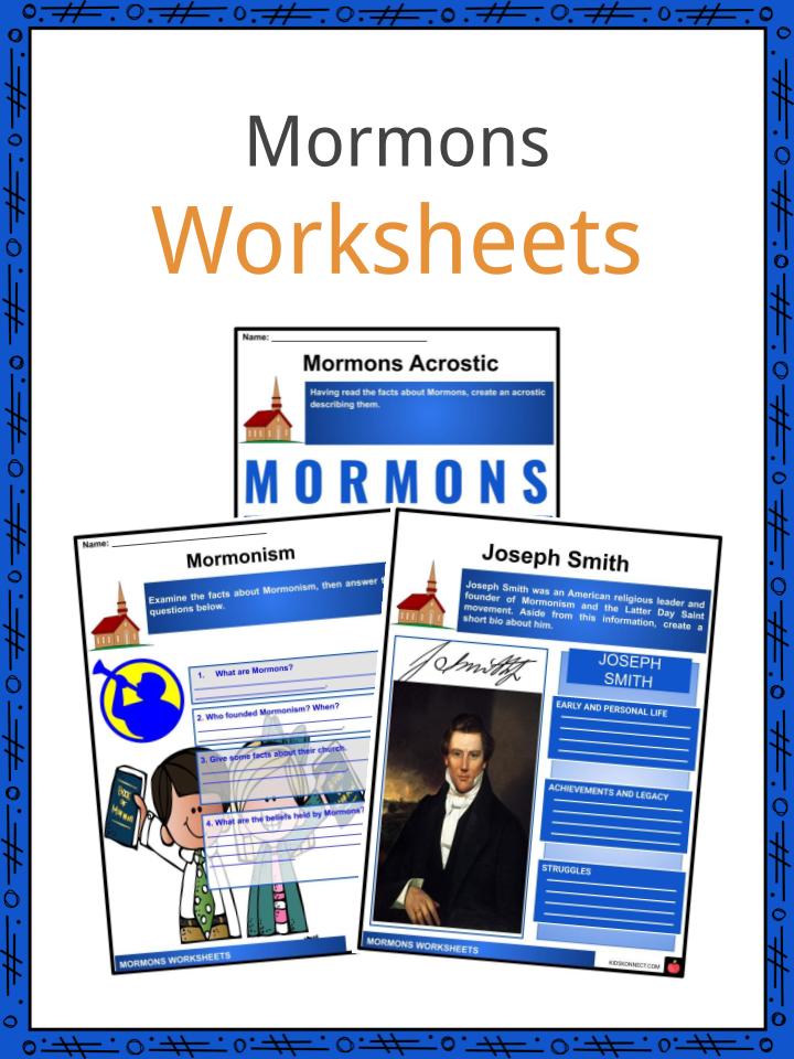 Mormons Worksheets