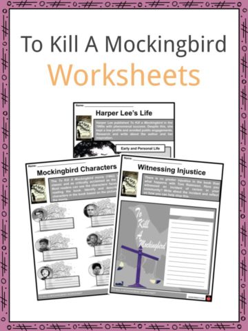 To Kill A Mockingbird Worksheets