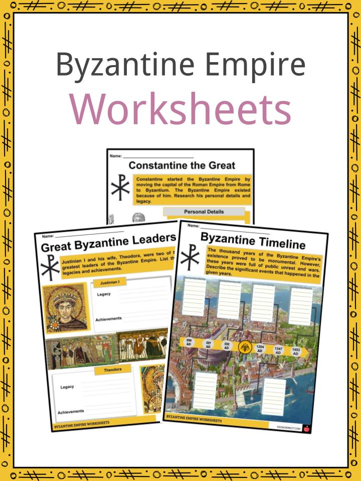 Byzantine Empire Facts Worksheets History For Kids
