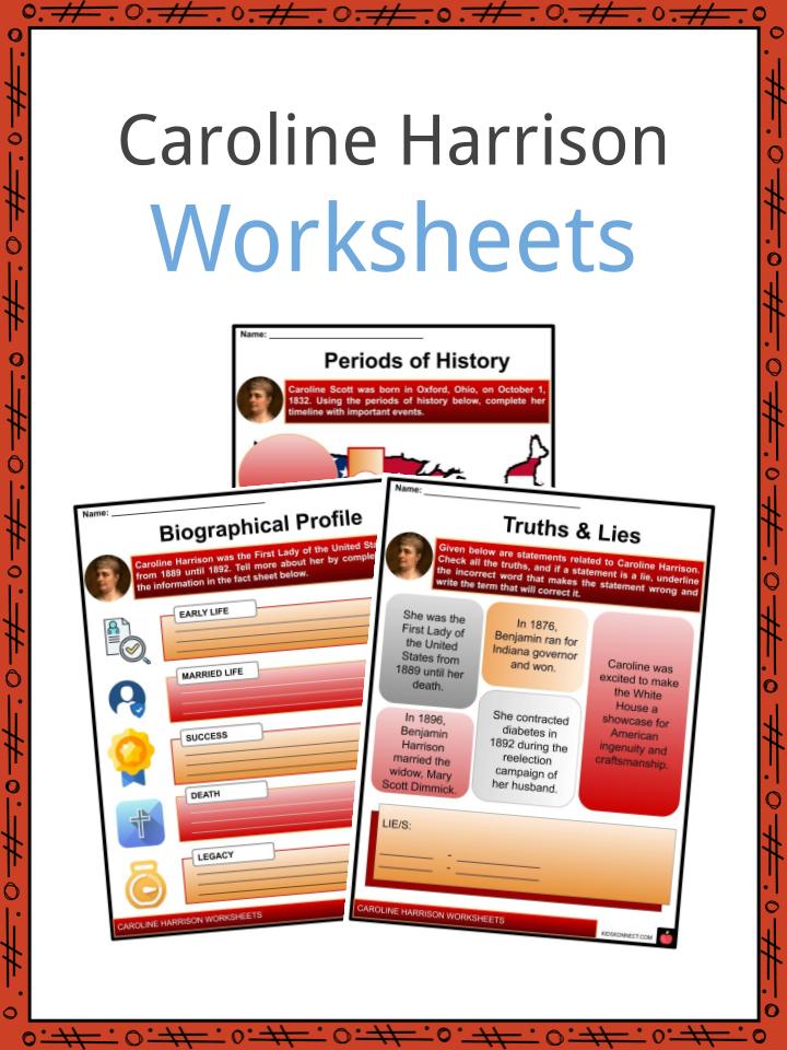 Caroline Harrison Worksheets