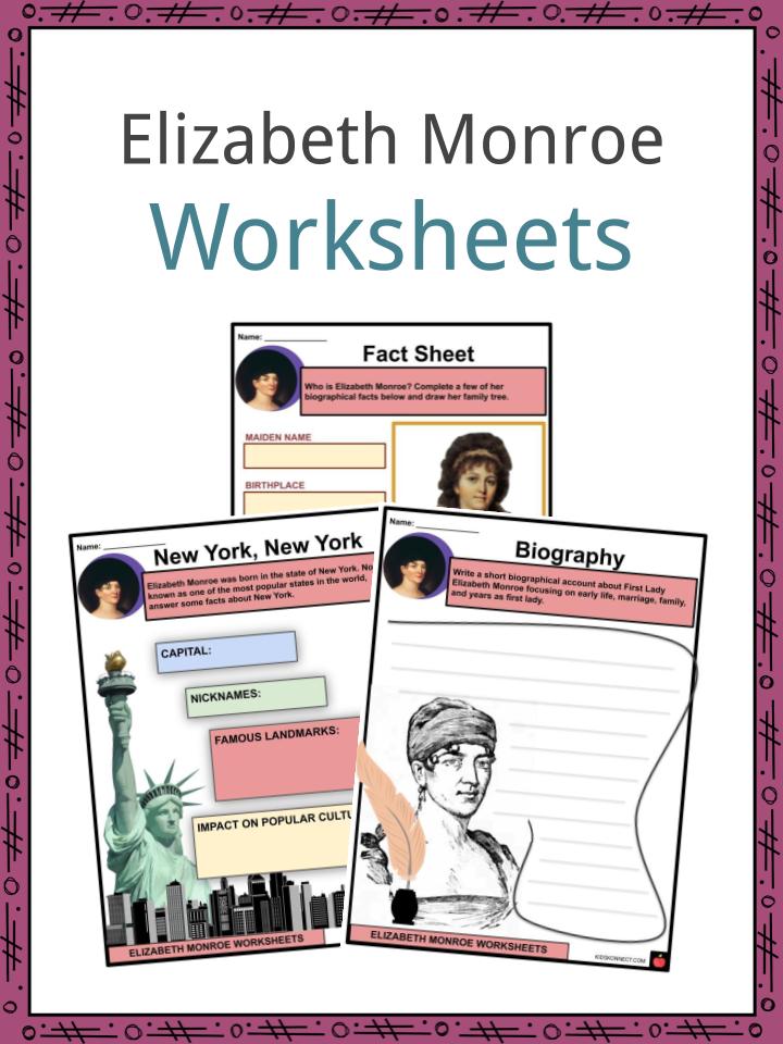 Elizabeth Monroe Worksheets