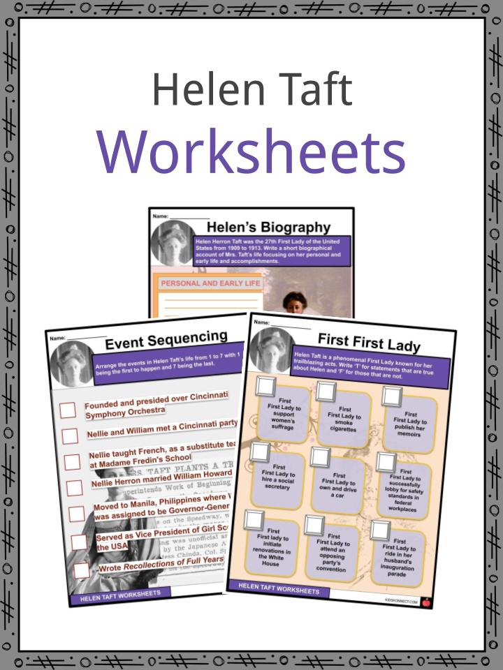 Helen Taft Worksheets