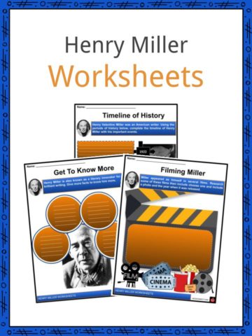 Henry Miller Worksheets
