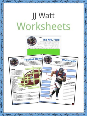 JJ Watt Worksheets