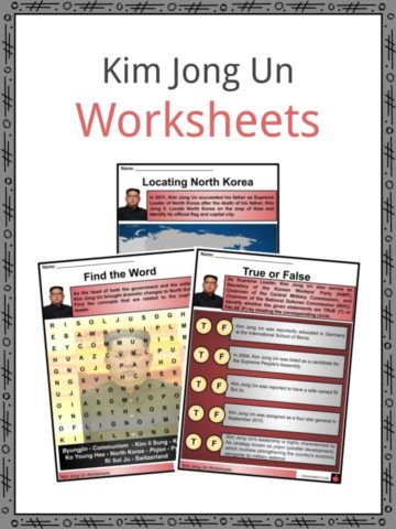 Kim Jong Un Worksheets
