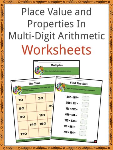 Place Value and Properties In Multi-Digit Arithmetic Worksheets