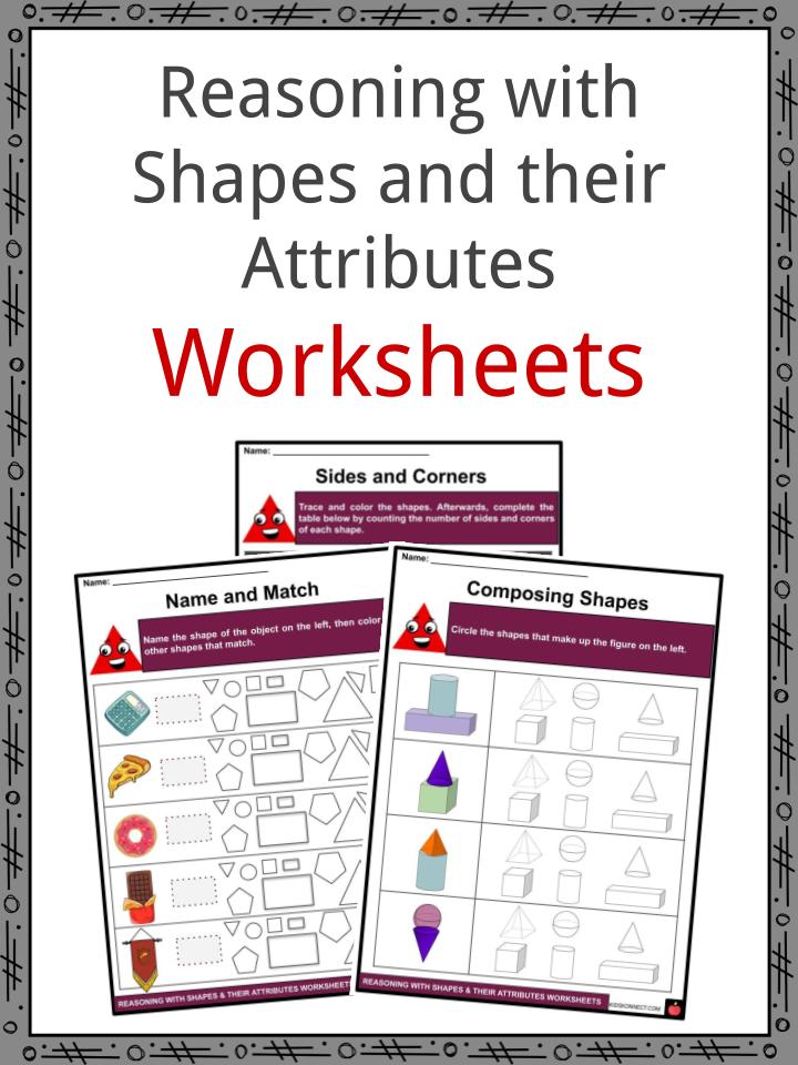 reasoning with shapes and their attributes facts worksheets
