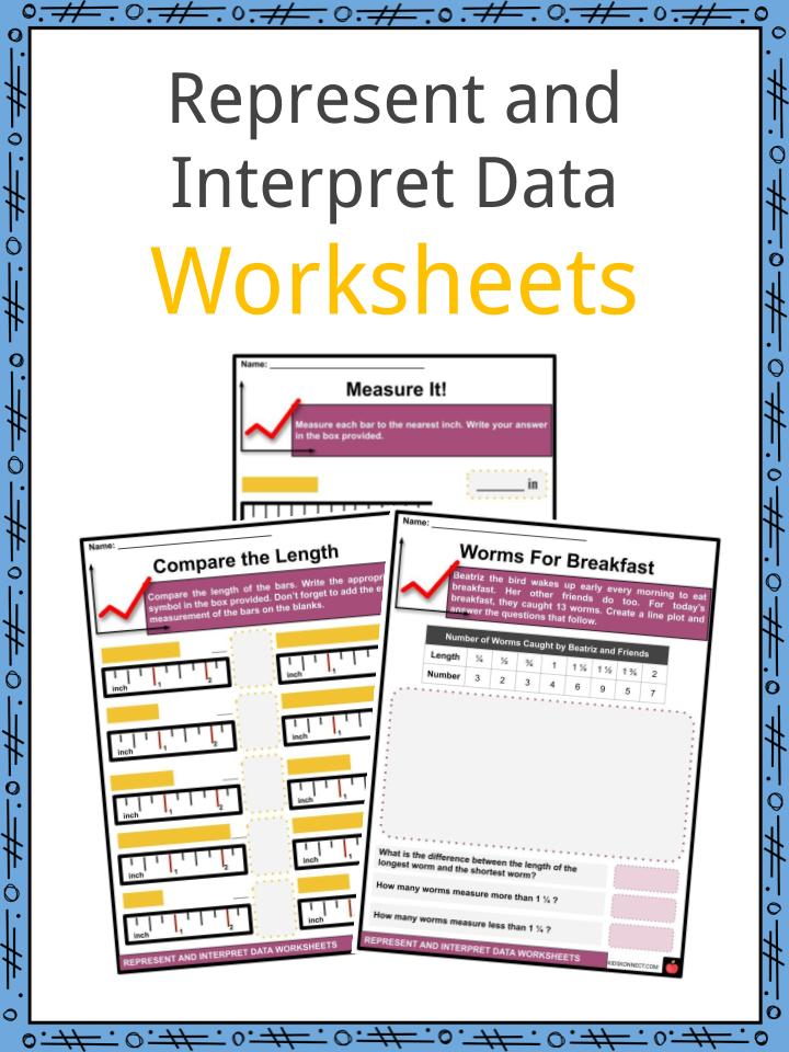 represent and interpret data facts worksheets for kids