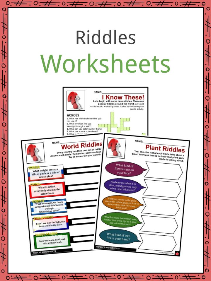 Riddles Facts, Worksheets, Kinds Of Riddles & History For Kids