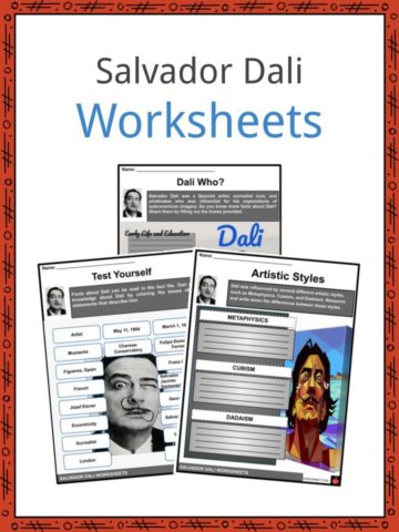 Salvador Dali Worksheets