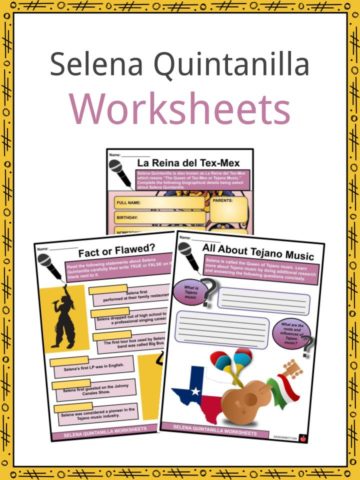 Selena Quintanilla Worksheets