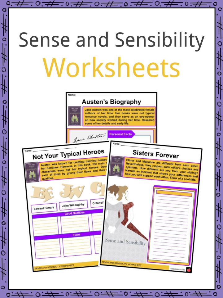 Sense and Sensibility Worksheets