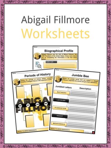 Abigail Fillmore Worksheets