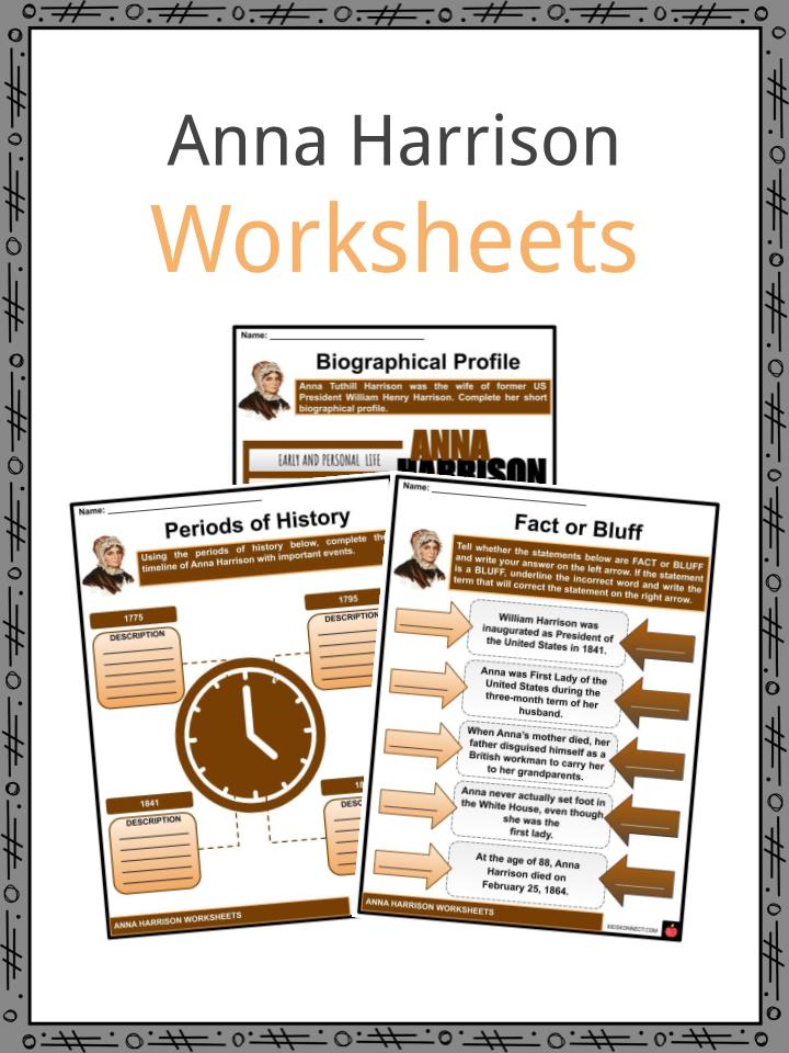 Anna Harrison Worksheets