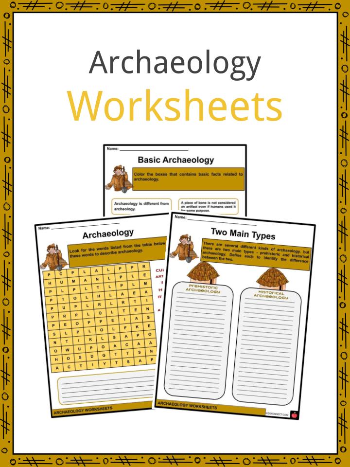 archaeology facts worksheets history