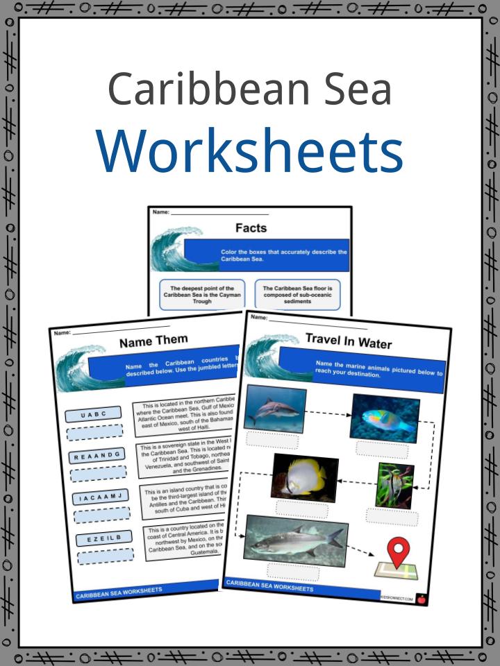 Caribbean Sea Worksheets