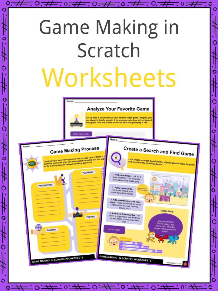 Game Making in Scratch Worksheets