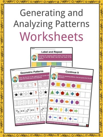 Generating and Analyzing Patterns Worksheets