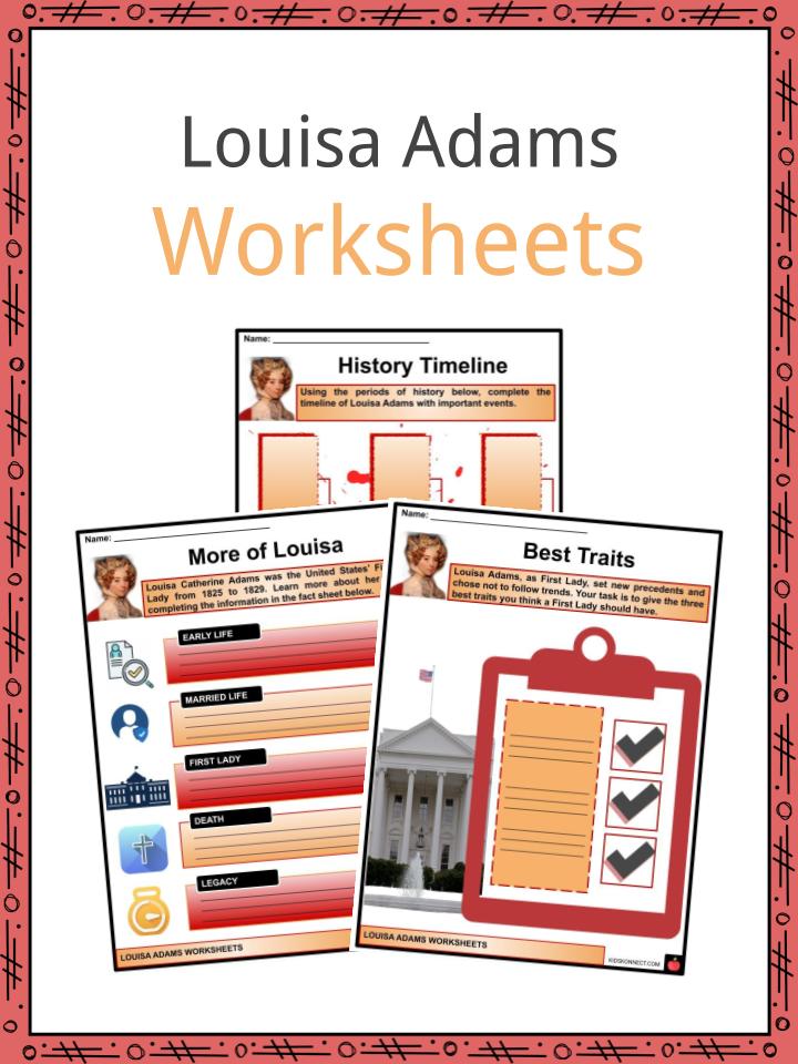 Louisa Adams Worksheets
