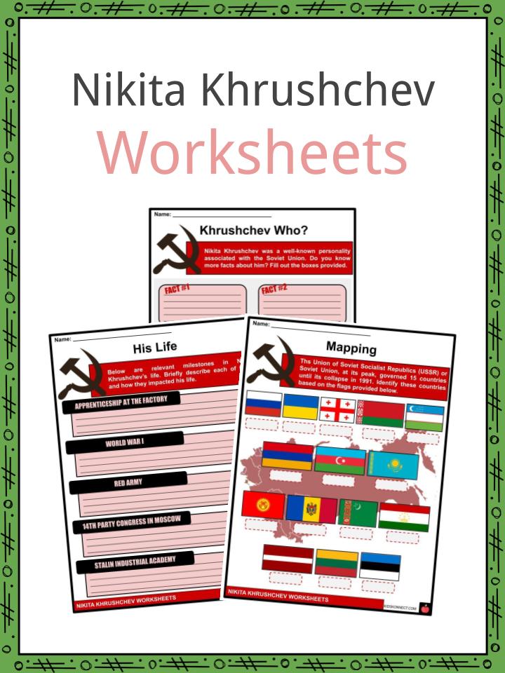 Nikita Khrushchev Worksheets